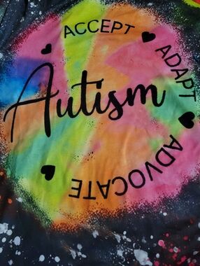 Autism Tie-Dye Tee - Multicolor Acceptance Graphic